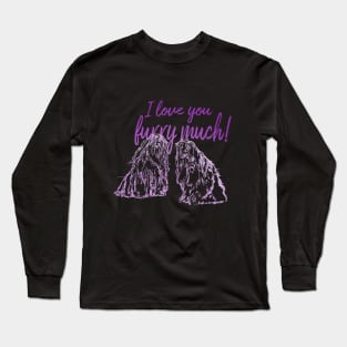 bergamasco i love you furry much Long Sleeve T-Shirt